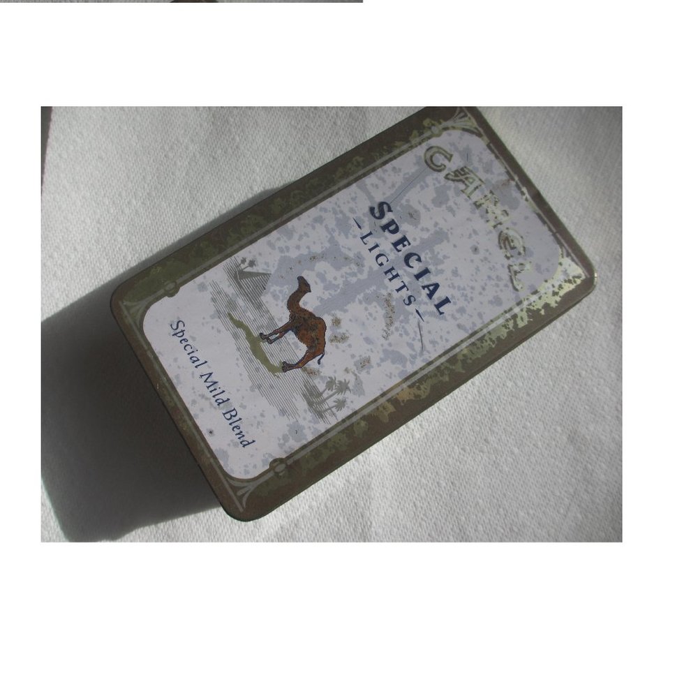 Camel Cigarettes Special Lights Tin Vintage distressed